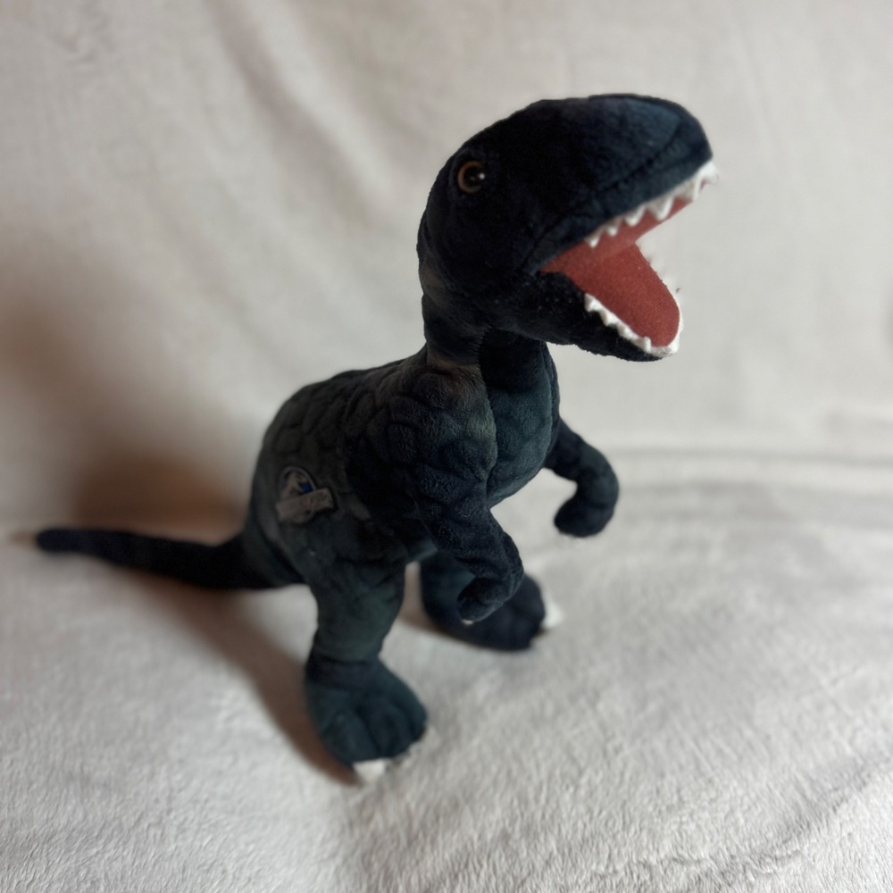 Jurassic World Plush Blue T Rex Velociraptor 12" Toy Factory Jurassic Park